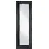 Bevelled Narrow Wall Mirror - Black