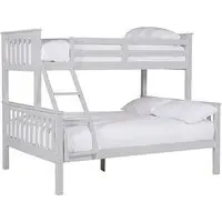 Beverley Single and Double Bunk Bed - Grey, Pine Wood