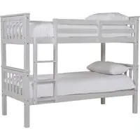 Beverley Single Bunk Bed - Grey, Pine Wood