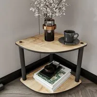 Bexen Corner Side Table - Oak, MDF alternate view