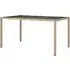 Bexter Rectangular Garden Dining Table - Beige, Glass