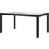 Bexter Rectangular Garden Dining Table - Black White, Glass