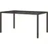Bexter Rectangular Garden Dining Table - Brown, Glass