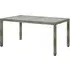Bexter Rectangular Garden Dining Table - Grey White, Glass