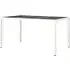 Bexter Rectangular Garden Dining Table - White, Glass