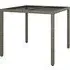 Bexter Square Garden Dining Table - Grey, Glass