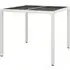 Bexter Square Garden Dining Table - White, Glass