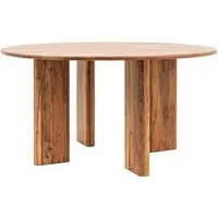 Beziers Round Dining Table - Natural, Wood
