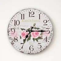 Biagio Flower Design Wall Clock - Multicolour, MDF