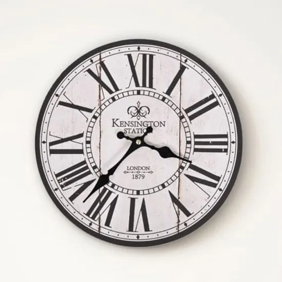 Biagio London Design Wall Clock - Multicolour, MDF