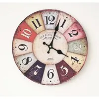 Biagio Wall Clock - Multicolour, MDF
