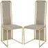 Bibha Side Dining Chairs in Pair - Natural, Fabric