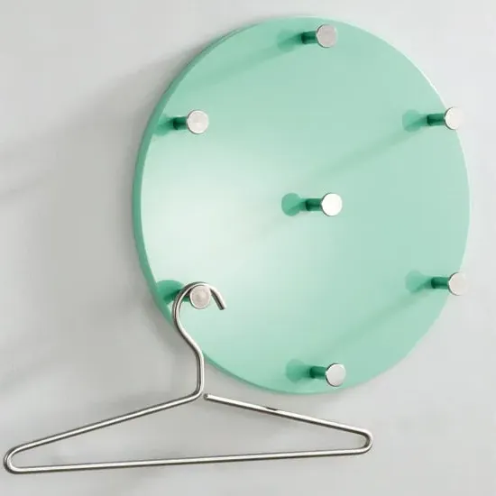 Big Mary Circle Coat Hat Rack - Mint Green, High Gloss MDF product