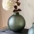 Bigfork Large Round Globe Vase - Green, Glass