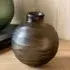 Bigfork Small Round Globe Vase - Smoke, Glass