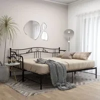 Bijan Pull-Out Single Sofa Bed - Black, Metal alternate view