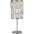 Bijou 1 Bulb Table Lamp - Chrome, Crystal Glass