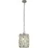 Bijou 1-Light Pendant Light - Chrome, Crystal Glass