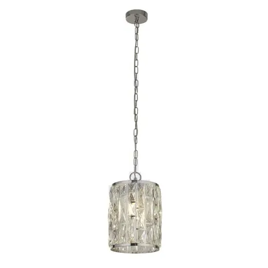 Bijou 1-Light Pendant Light - Chrome, Crystal Glass image