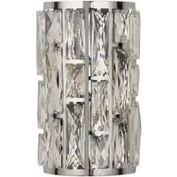 Bijou 2 Lamp Wall Light - Chrome, Crystal Glass