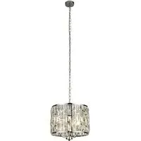 Bijou 3-Light Pendant Light - Chrome, Crystal Glass
