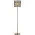 Bijou Champagne Glass Floor Lamp - Antique Brass