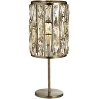 Bijou Champagne Glass Table Lamp - Antique Brass