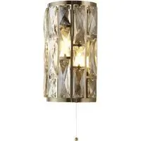 Bijou Champagne Glass Wall Light - Antique Brass