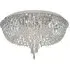 Bijoux 10 Lamp Chrome Ceiling Light with Crystal Trimmings