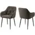 Bilbao Dining Chairs with Armrests - Taupe, Fabric