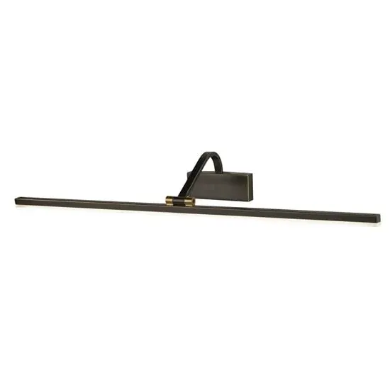 Bilbao Large LED Picture Wall Light - Black Brushed Gold