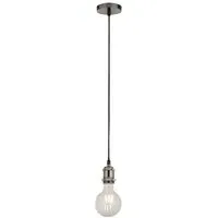 Biloxi 1 Light Cable Suspension Pendant Light - Satin Silver