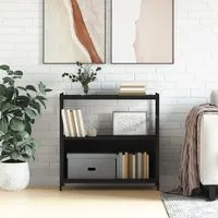 Biloxi Bookcase with 1 Large Shelf - Black