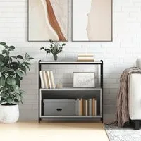 Biloxi Bookcase with 1 Large Shelf - Grey Sonoma Oak