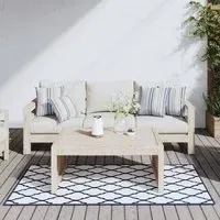Biloxi Outdoor Rug with Reversible Design - Navy, Polypropylene