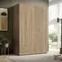 Binnenstad 3-Door Wardrobe with Drawers - Oak Sonoma