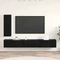 Binnenstad 4 Piece Entertainment Unit - Black Oak