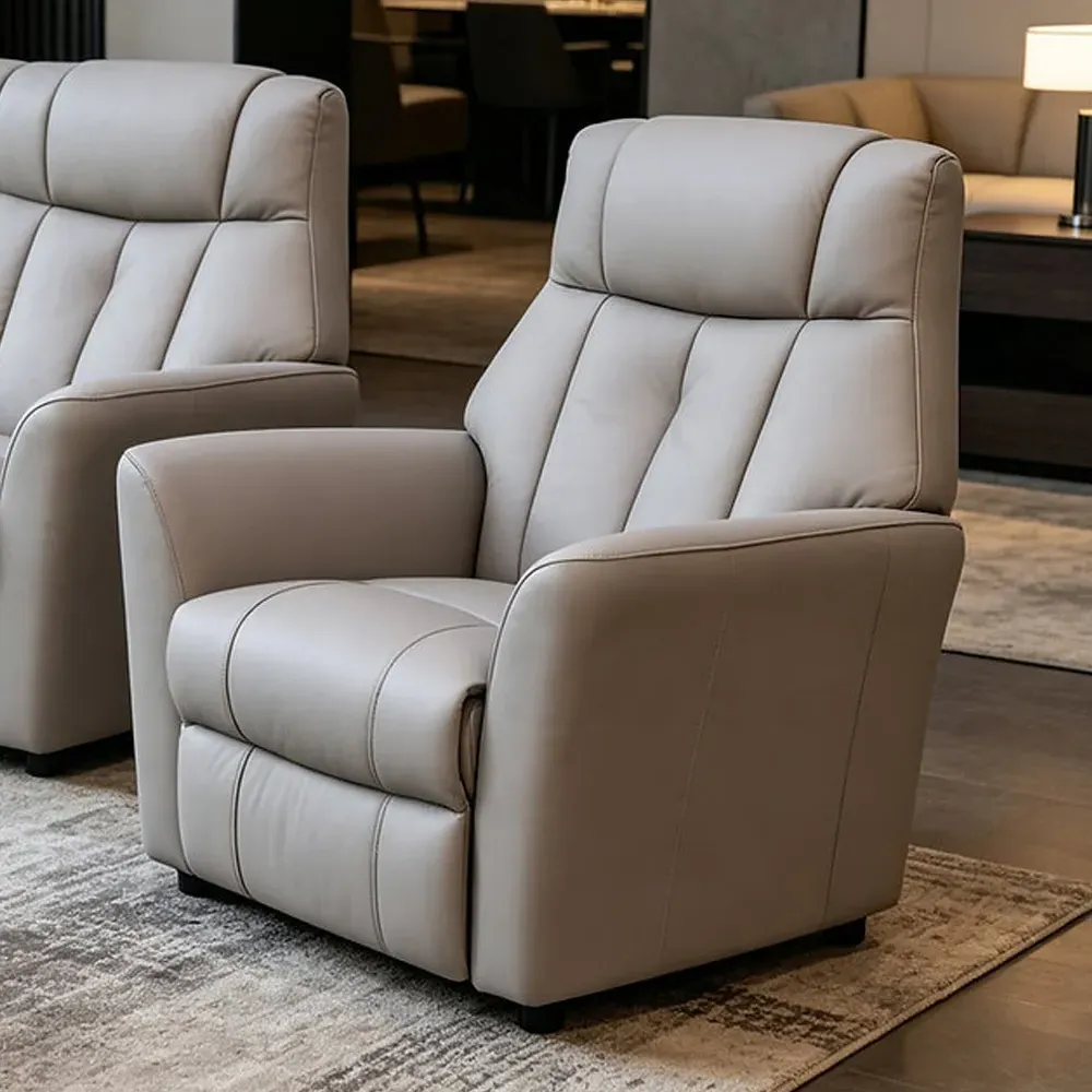 Bionel 1 Seater Sofa - Grey, Leather product