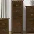 Birtley Tall Chest of 5 Drawers - Rustic Oak