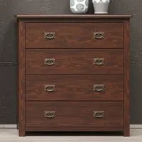 Birtley Chest of 4 Drawers - Dark Brown alternate view