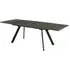 Bishop Ceramic Extending Dining Table with Metal Legs - Black