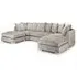 Bismarck U-Shaped Corner Sofa with Scatterback - Truffle, Velvet