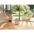 Bissau Rattan Bistro Set with 2 Suzano Chairs - Natural