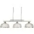 Bistro II 3 Light Ceiling Bar - Satin Silver
