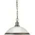 Bistro Pendant Lamp - Antique Brass, Acid Glass