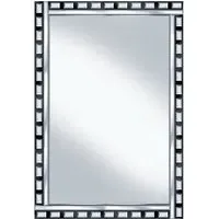 Black & Clear 120x80 Wall Mirror - Clear
