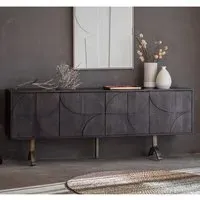 Blackfoot 4-Door Sideboard - Brown, Mango Wood