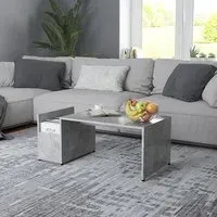 Blaga Coffee Table with Storage - Concrete Effect