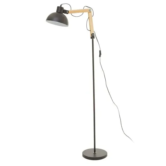 Blairon Adjustable Floor Lamp - Black, Metal image