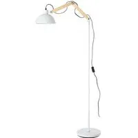Blairon Floor Lamp with Adjustable Arm - White, Metal alternate view